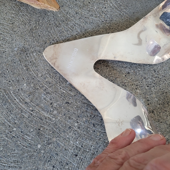 Sterling Silver or brass choker collar necklace … - Picture 3 of 7